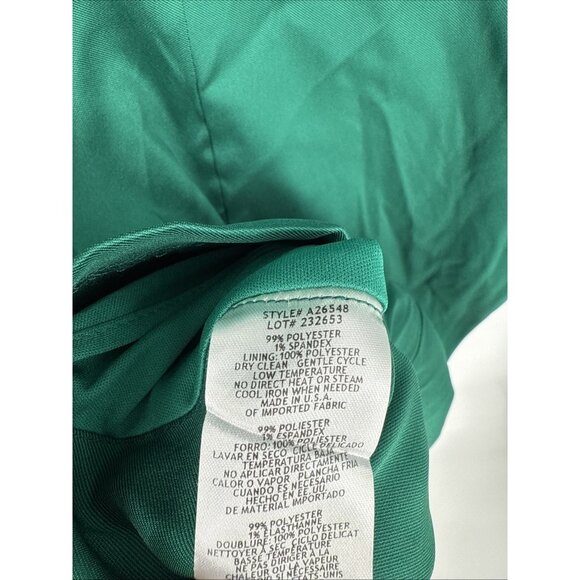 Betsy & Adam Women's Size 4 Green Off Shoulder Balloon Sleeve Cocktail Dress NWT - Picture 11 of 11